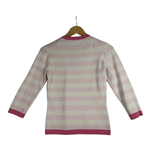 Banana Republic Pink Stripped Sweater Size Small - Picture 4 of 5